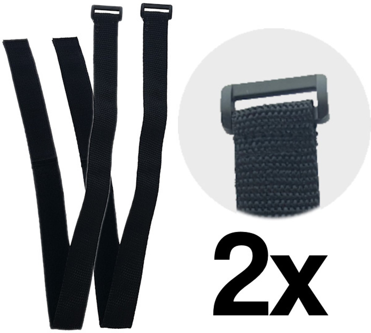 Hoverkart Klittenband - Bevestigingsriemen met Gespen - Hoverseat Riempjes - 1 paar / 2 stuks