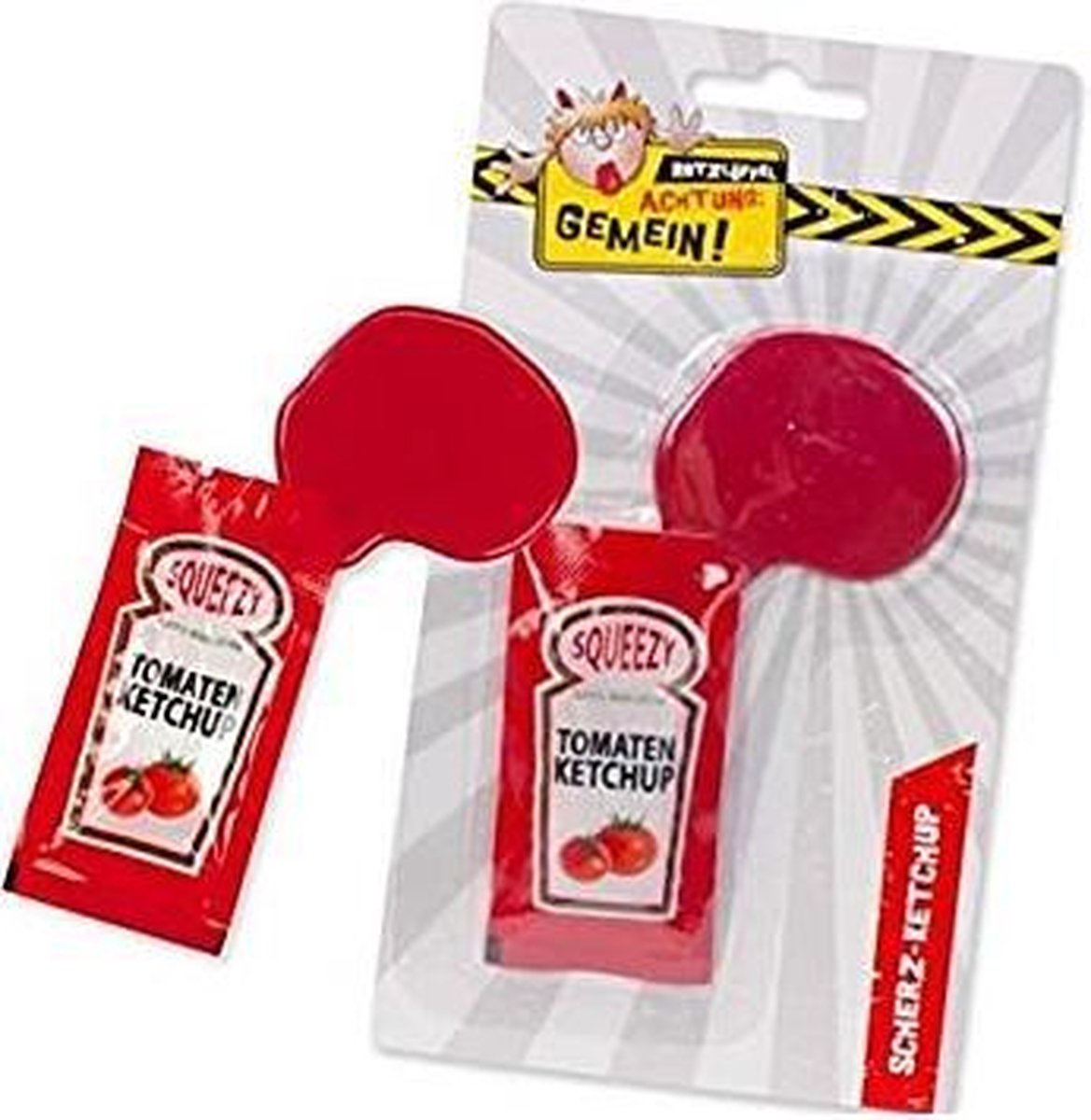 Rotzlöffel achtung: Gemein! Scherz-Ketchup