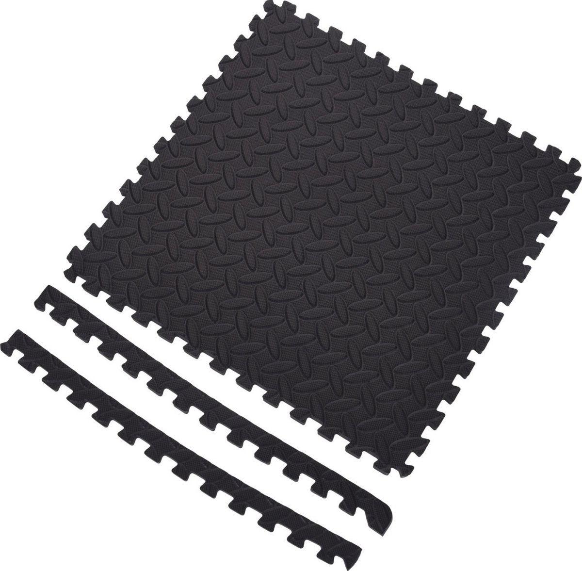 24x Foam vloermat/zwembad tegels zwart 40 x 40 cm - Wasmachine - Fitness - Multifunctioneel