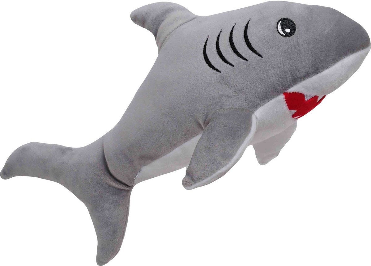 Pluche speelgoed knuffeldier Witte Haai van 52 cm - Dieren knuffels - Cadeau voor kinderen
