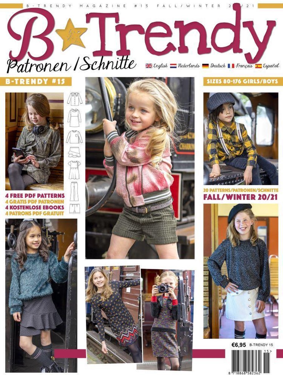 B*Trendy Kinder Zelfmaakmode Magezine Herfst/Winter 2020/2021.