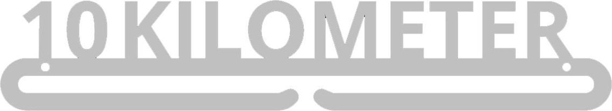 Medaillehanger - RVS - 10 Kilometer (35cm breed) - Nederlands product - incl. cadeauverpakking - eigen ontwerp mogelijk - sportcadeau - topkado - medalhanger - medailles - halve marathon - marathon – muurdecoratie