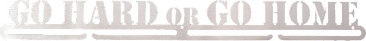 Medaillehanger - RVS - Go Hard or Go Home (70cm breed)