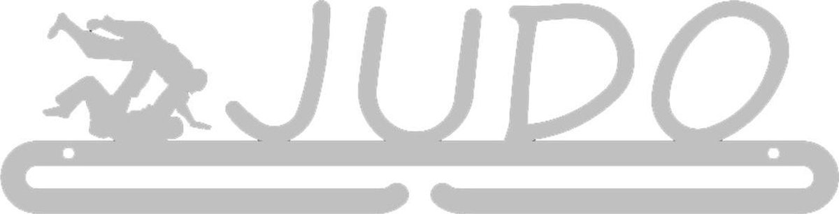 Medaillehanger - RVS - Judo (35cm breed) - Nederlands product - incl. cadeauverpakking - eigen ontwerp mogelijk - sportcadeau - topkado - medalhanger - medailles - vechtsport - muurdecoratie