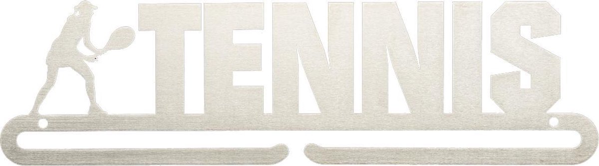 Medaillehanger - RVS - Tennis Girl (35cm breed)