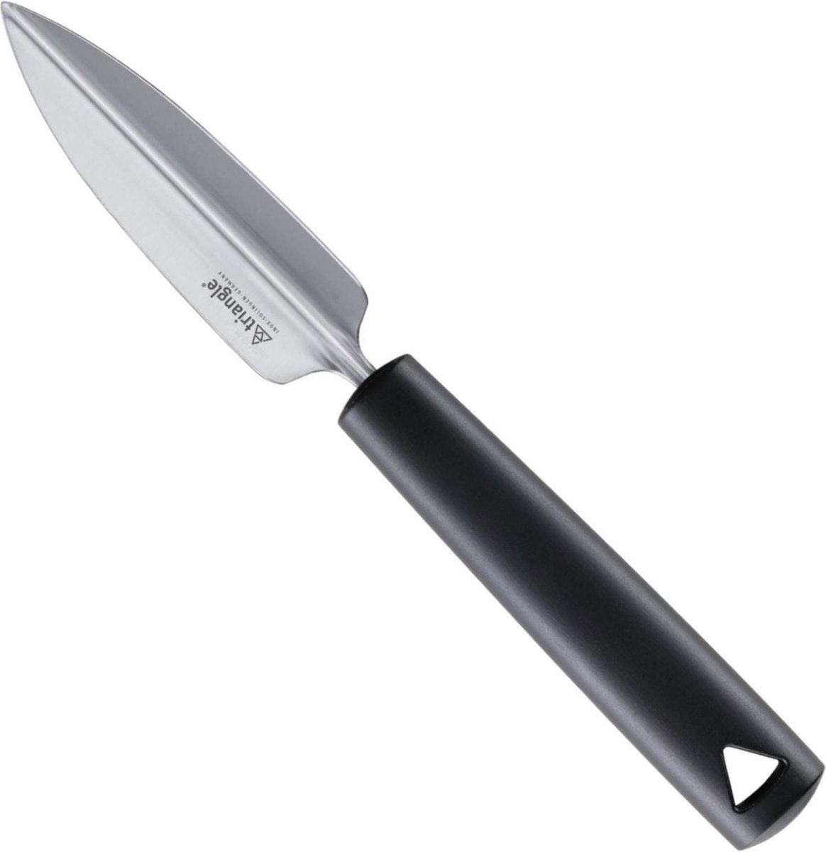 Triangle Professionele Meloen Uitsteker – RVS – 22 cm – Met Ophangsysteem – Zwart Heft