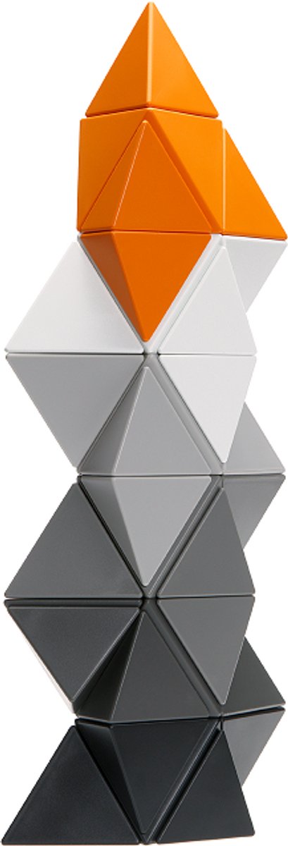 Trido - Greyscale Orange Large - Magneetblokken