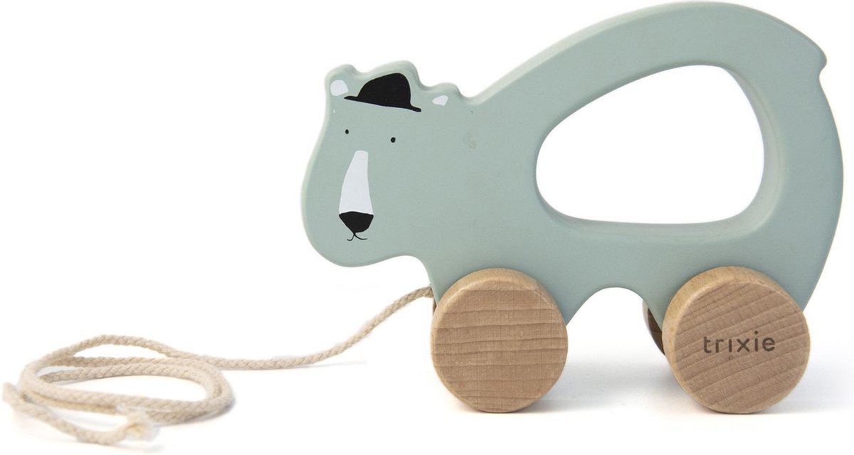 Trixie houten trekspeeltje Mr. Polar Bear