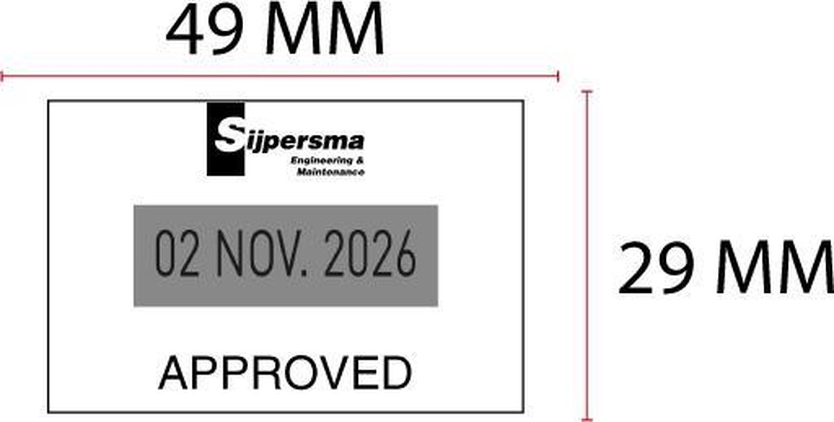 Stempelplaatje Trodat Printy 4729