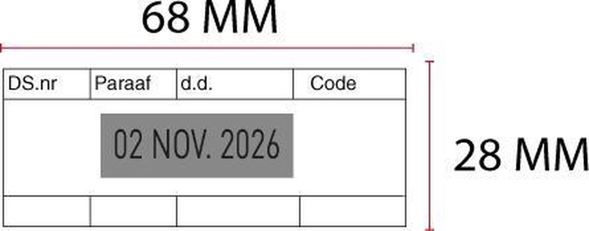 Stempelplaatje Trodat Printy 4731