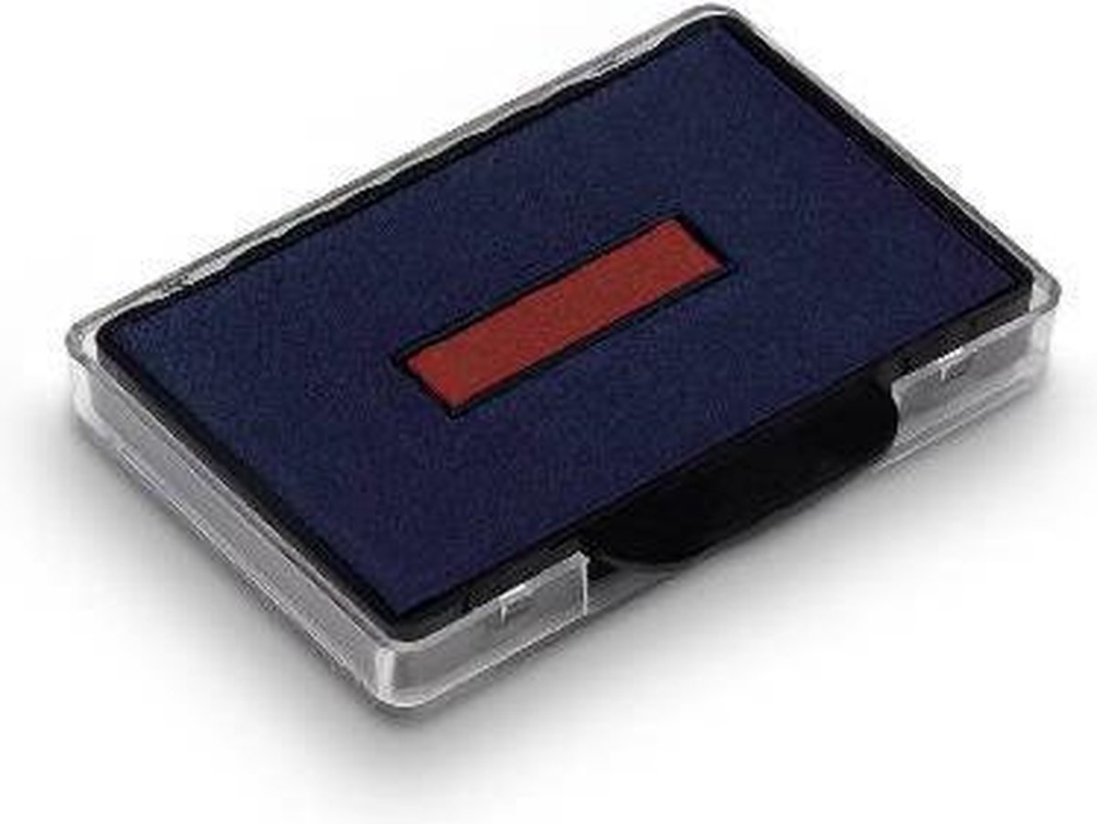   6/56-Tekst blauw/Datum rood