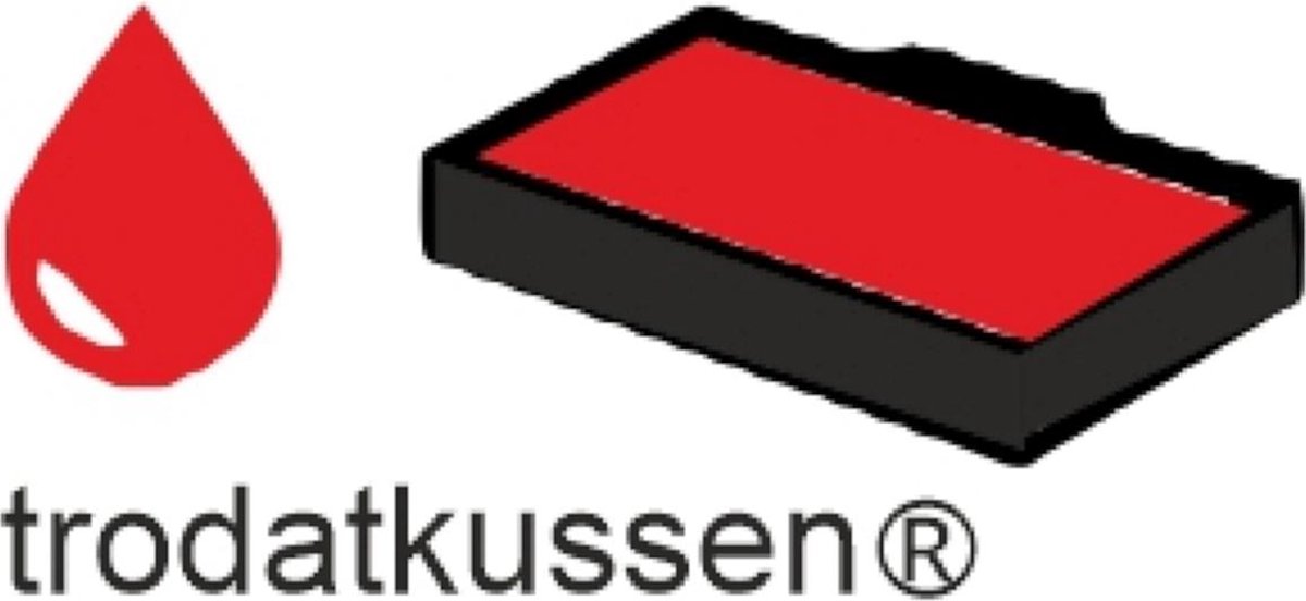 Trodat res. inktkussen 6/4911 rood