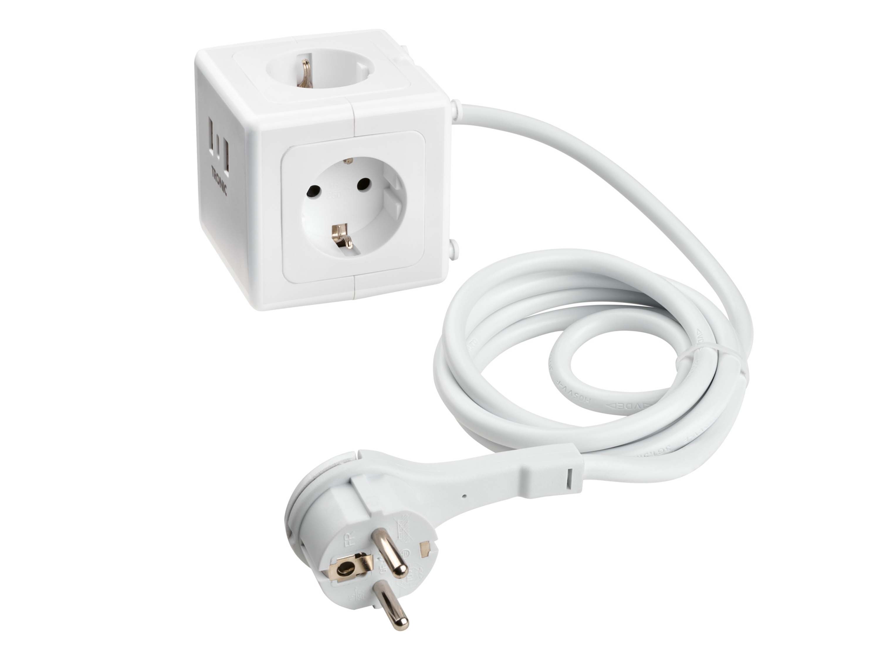 SILVERCREST Kubus-stekkerdoos (Wit)