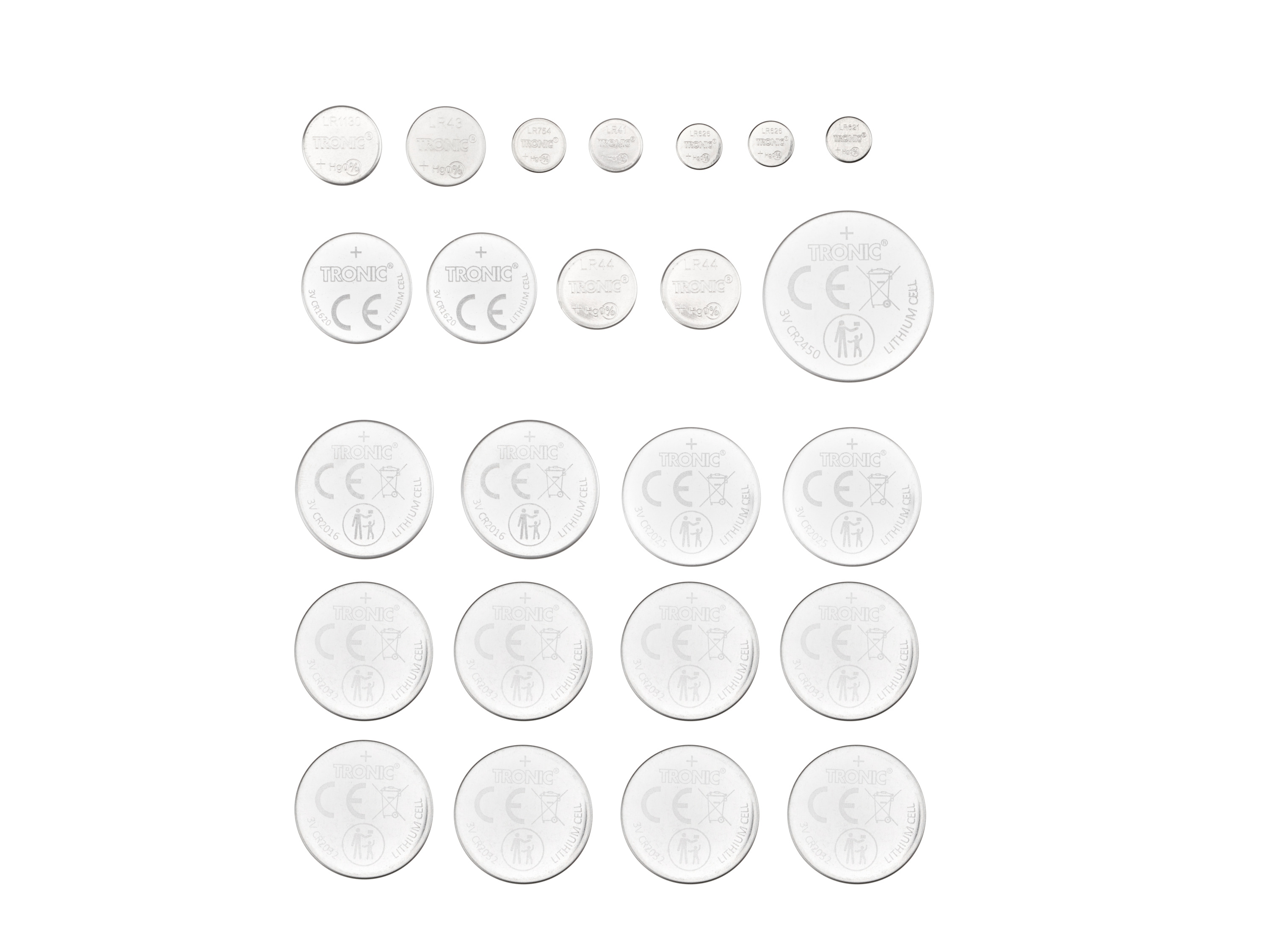 TRONIC Knoopcelbatterijen