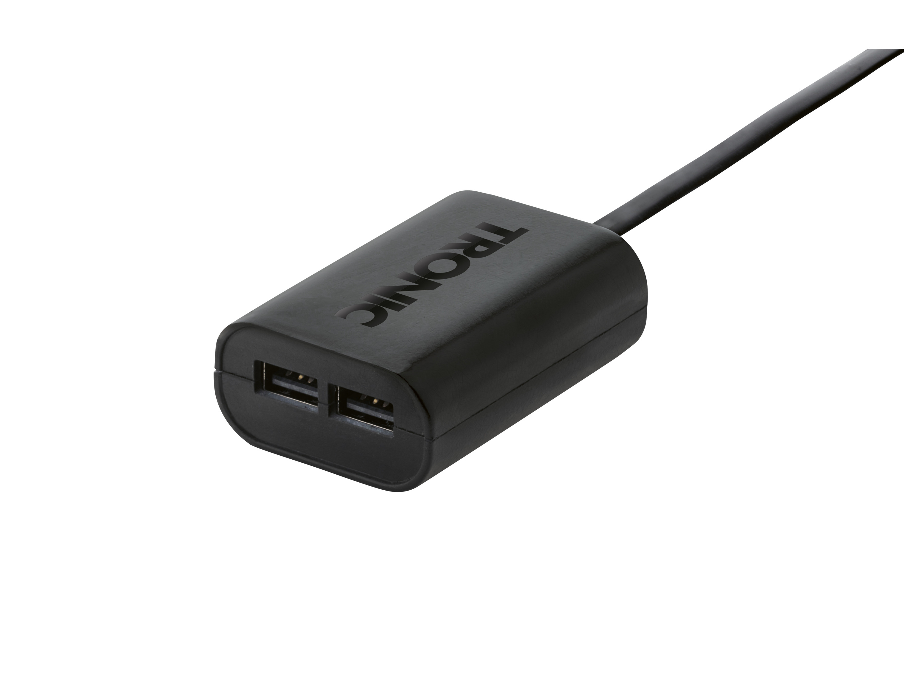 TRONIC Laadadapter of USB-hub (Wandoplader met 3m kabel)