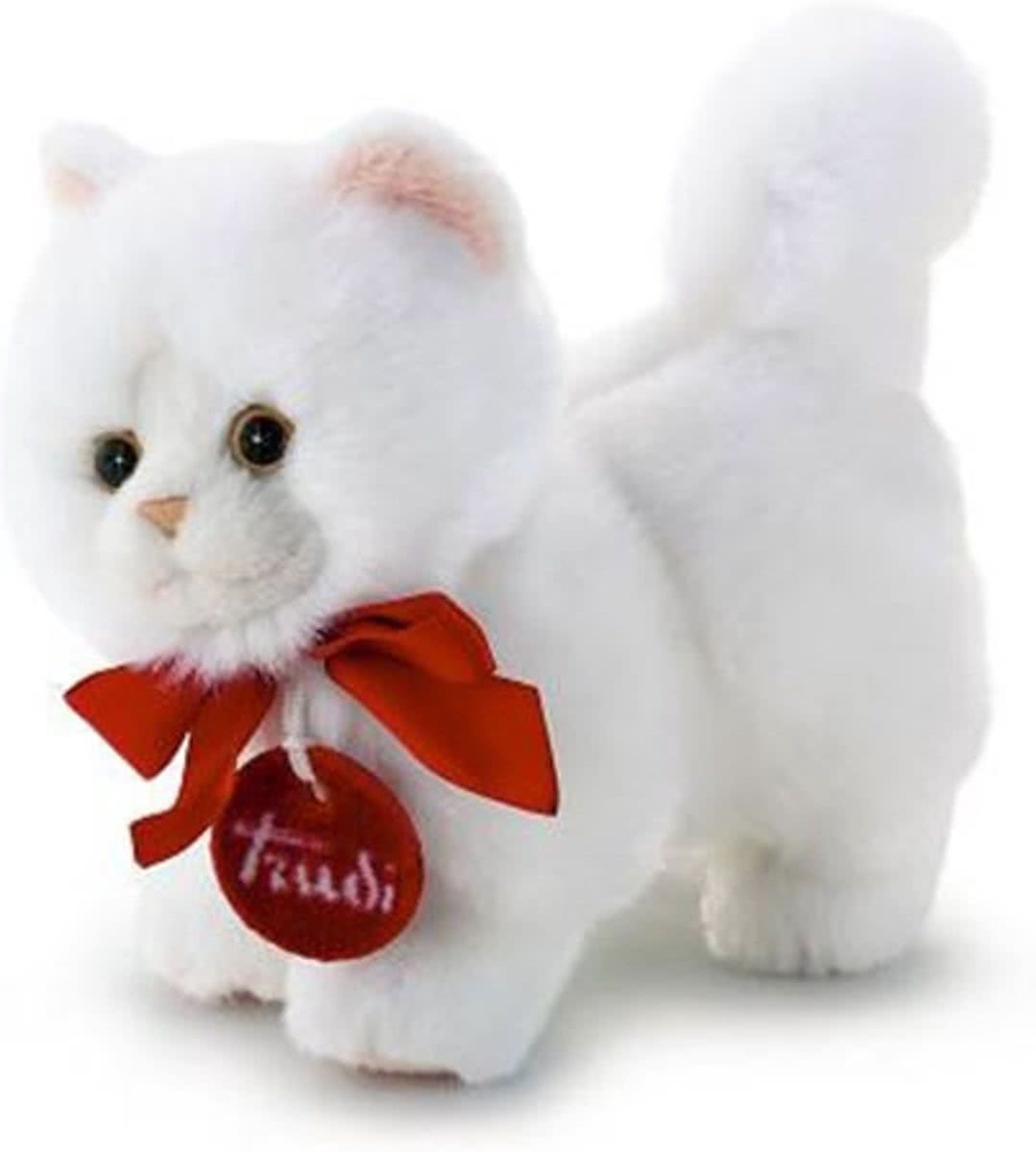 Trudi Knuffel Classic Kat 15 Cm Wit