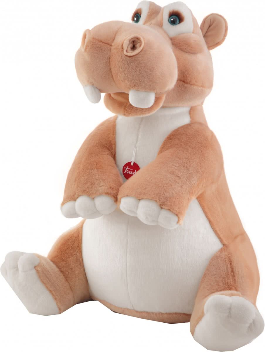 Trudi Knuffel Nijlpaard Pamela 75 Cm Bruin