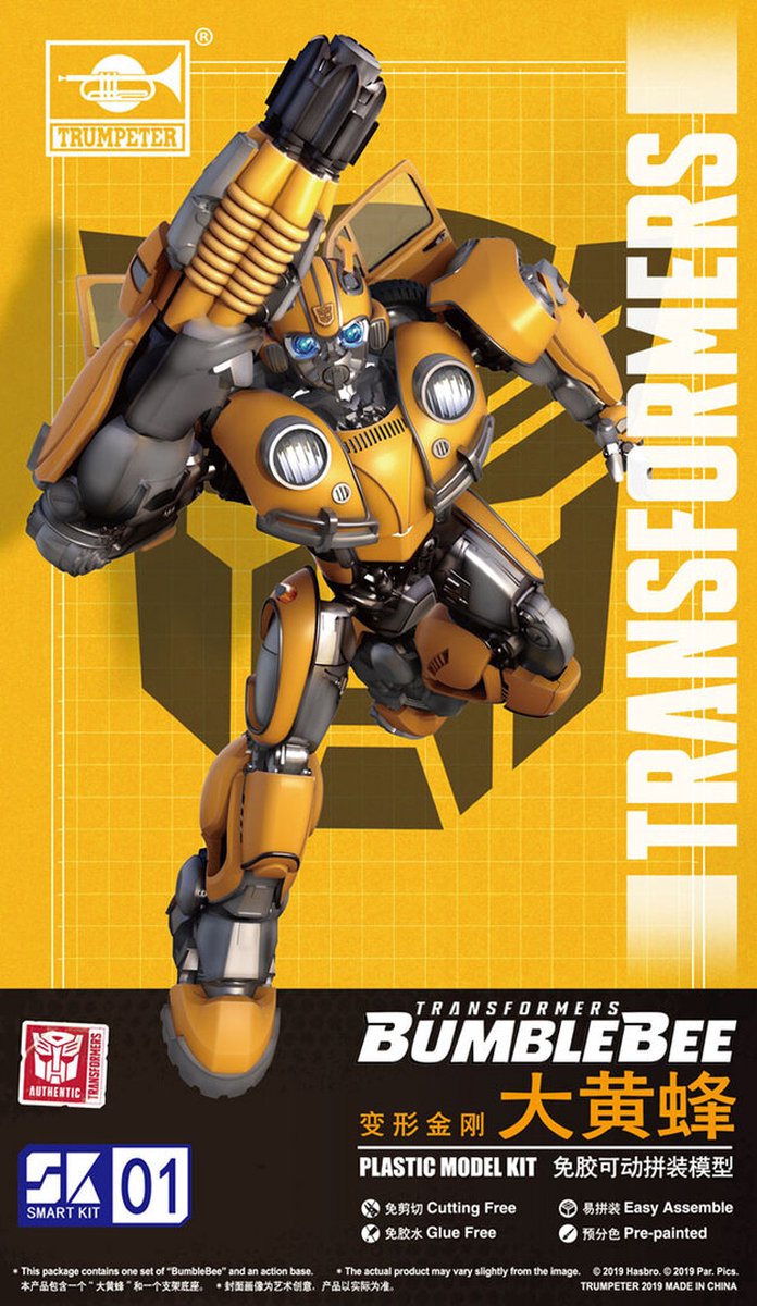 Trumpeter Modelbouwpakket - Transformers BumbleBee Series 08100 SK01 TF-6 Bumblebee - Figuur Plastic - Trumpeter -