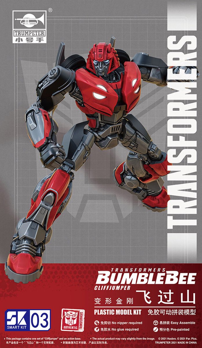 Trumpeter Modelbouwpakket - Transformers BumbleBee Series 08118 SK03 TF-6 Cliffjumper - Figuur Plastic - Trumpeter -