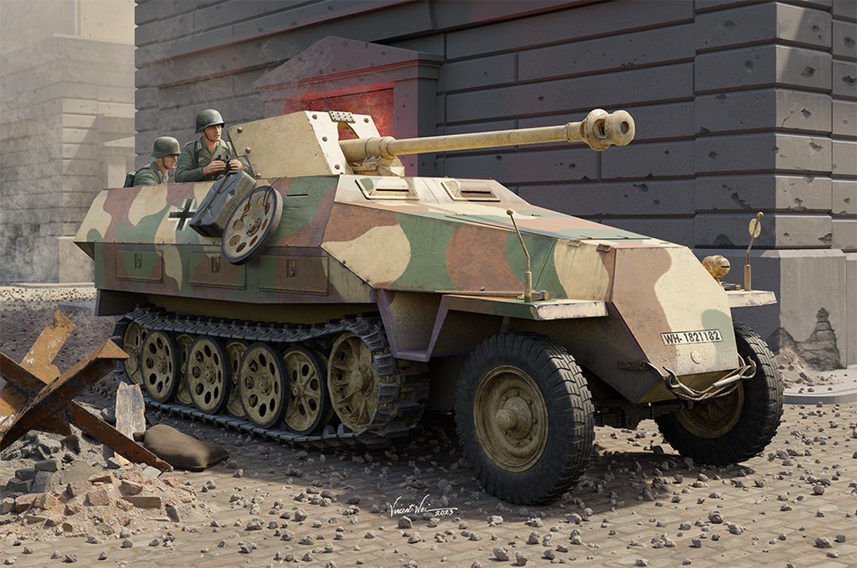 Trumpeter Modelbouwpakket Militaire voertuigen - 00943 Sd.Kfz 251/22 Ausf. D - German Halftrack Plastic - 1:16 -