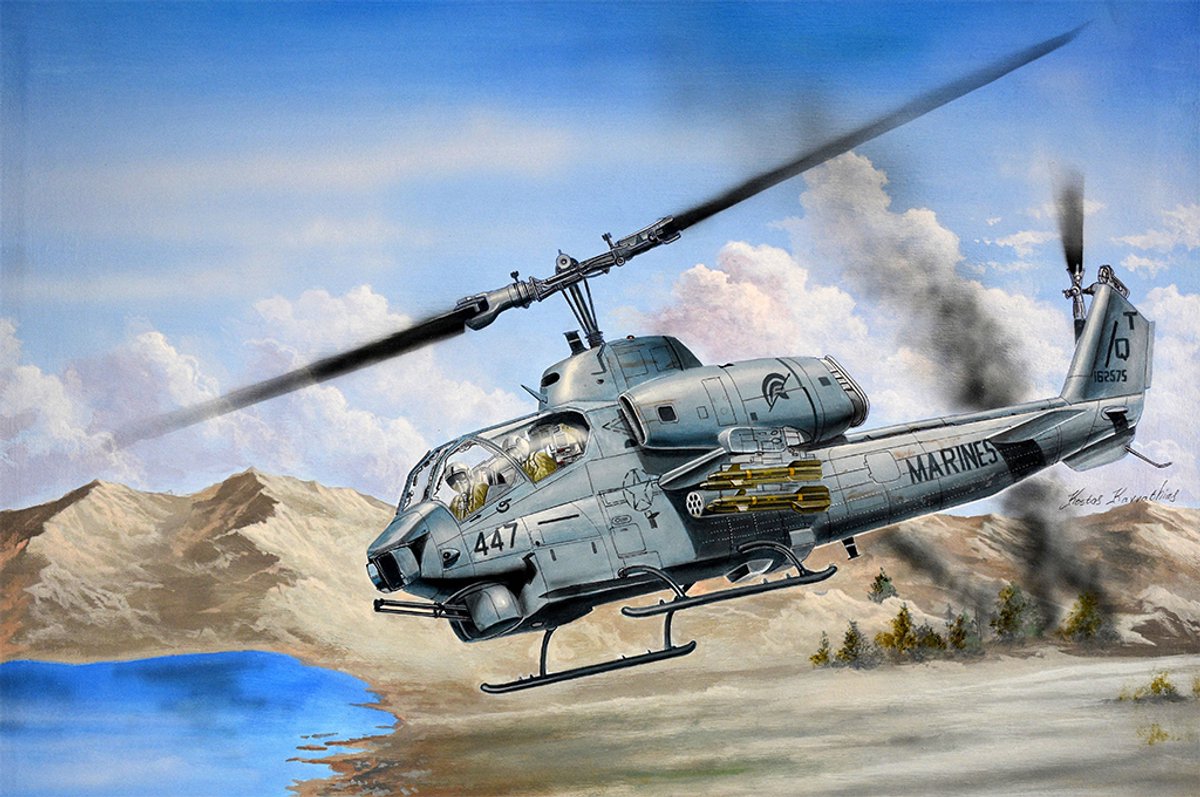 Trumpeter Modelbouwpakket Militaire voertuigen - 05116 Bell AH-1W Super Cobra - Helikopter Plastic - 1:35 -