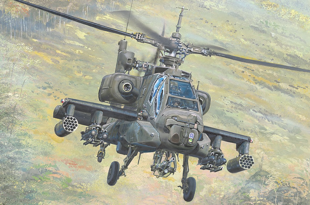 Trumpeter Modelbouwpakket Vliegtuigen - 05115 Boeing AH-64A Apache - Late versie - Helikopter Plastic - 1:35 -