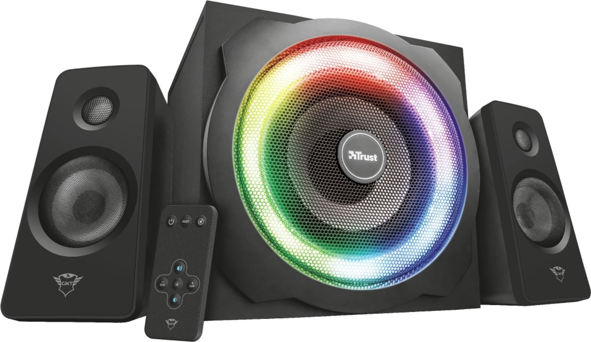 Trust GXT629 Tytan 2.1 RGB Speaker - Zwart
