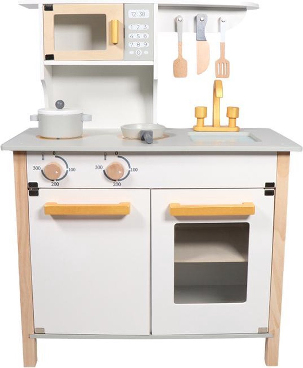 Tryco - Wooden White/Gold Kitchen