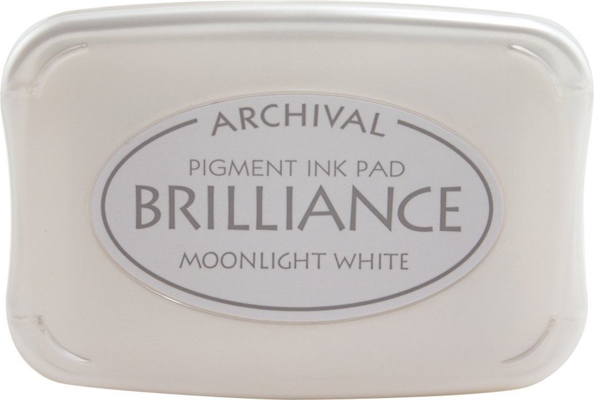 Brilliance ink pad moonlight white