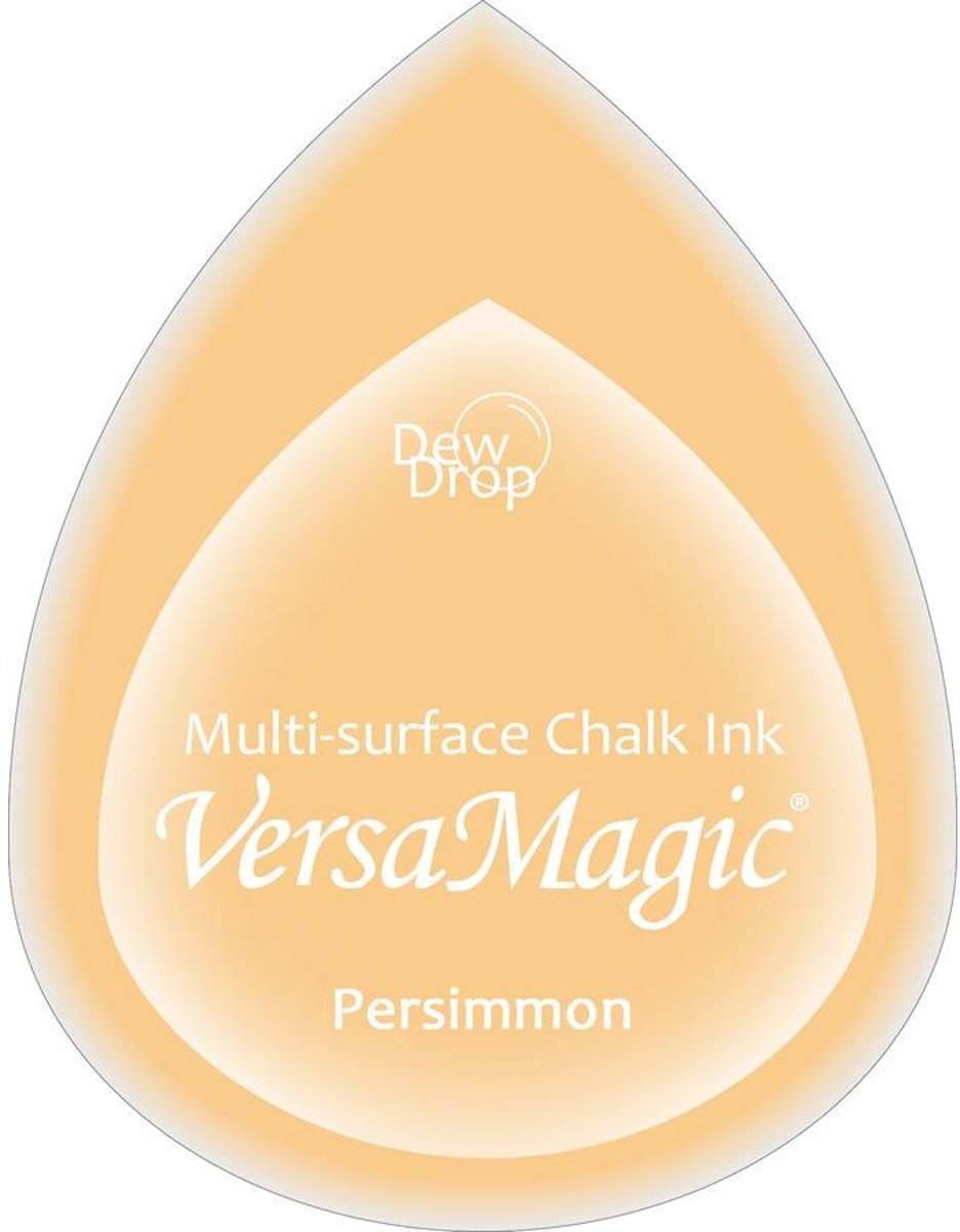 GD33 Versamagic dewdrop inktkussen met krijt pastel Persimmon zalm oranje