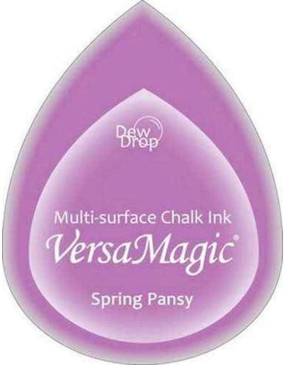 GD35 Versamagic dewdrop inktkussen met krijt pastel spring pansy paars