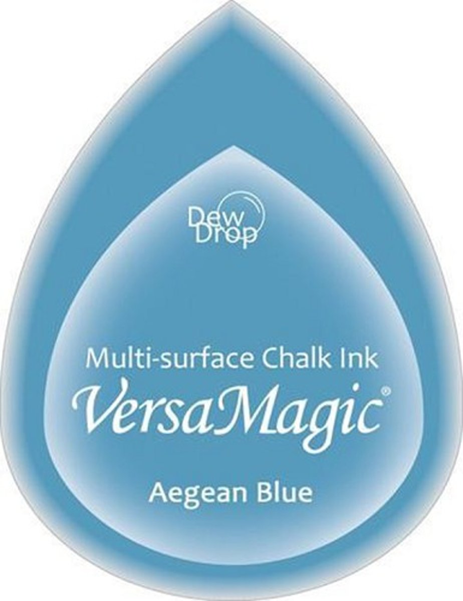 GD78 Versamagic dewdrop inktkussen met krijt pastel Aegean Blue blauw