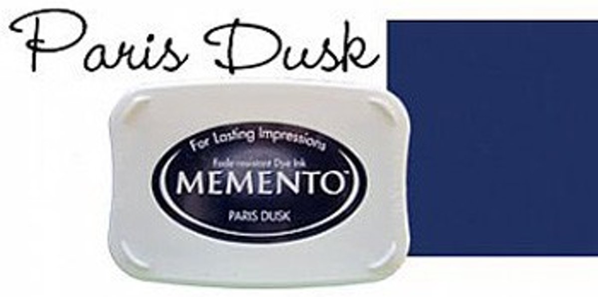 ME-608 Memento stempelinkt stempelkussen groot   Paris Dusk blauw