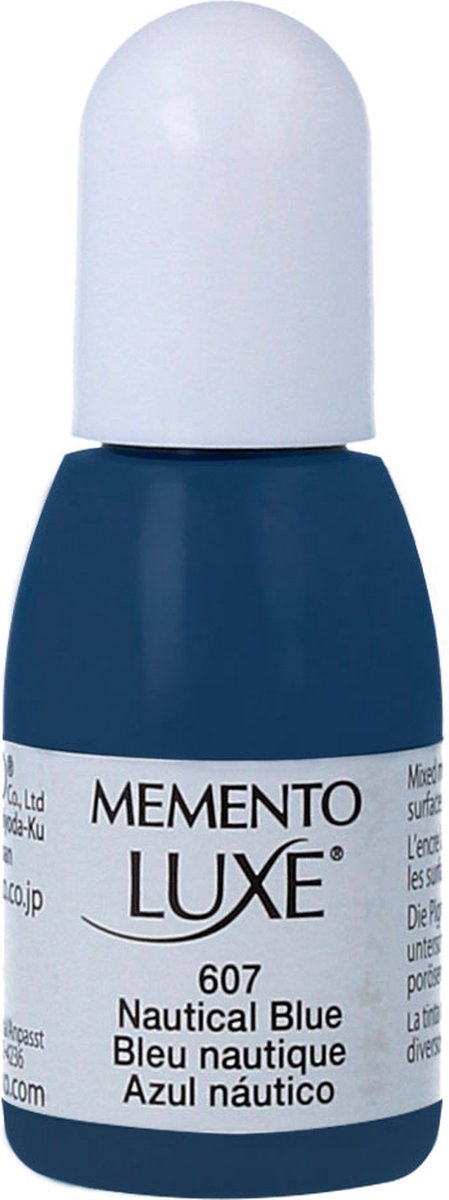 ML-607 - Memento luxe navulling - refill -15 ml - nautical blue - donker marine blauw
