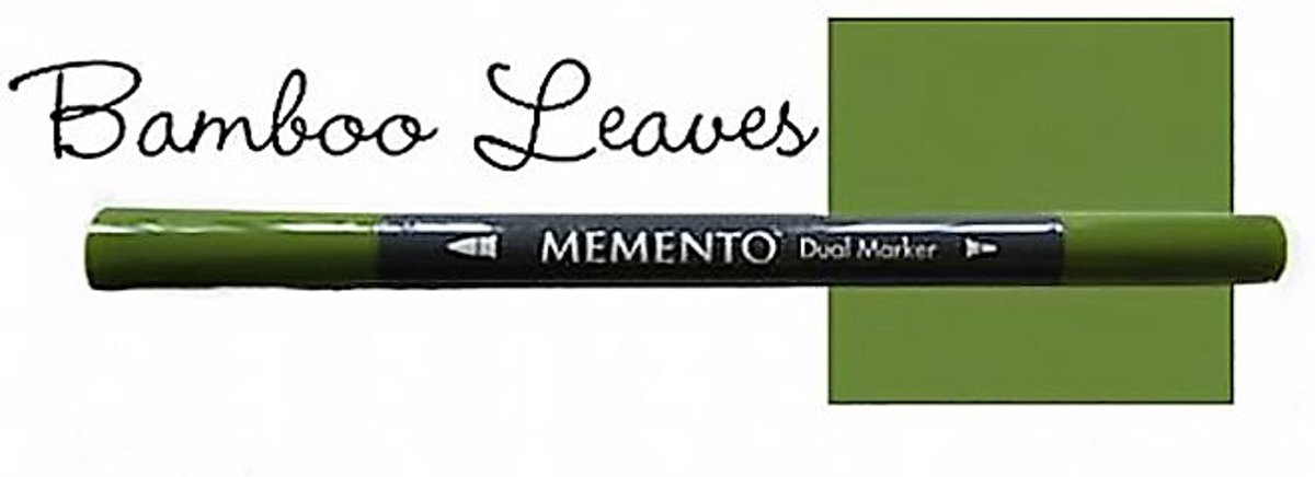 Memento dual marker Bamboo Leaves groen PM-707