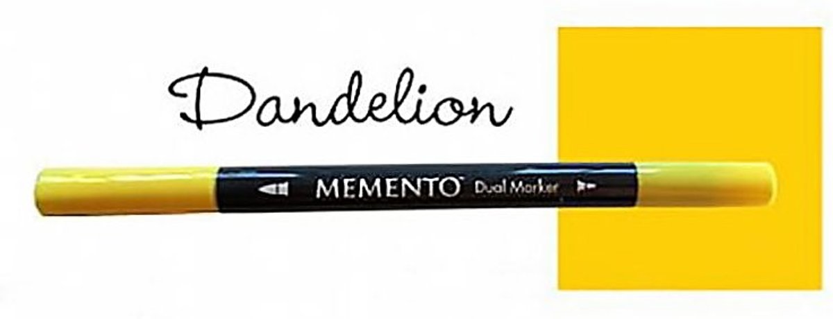 Memento dual marker Dandelion geel PM-100