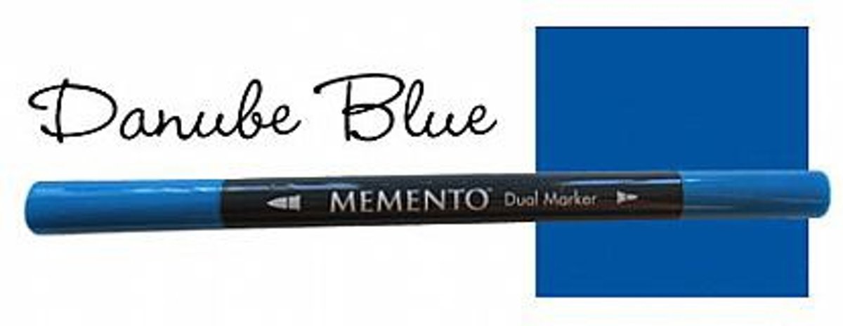 Memento dual marker Danube blue blauw PM-600
