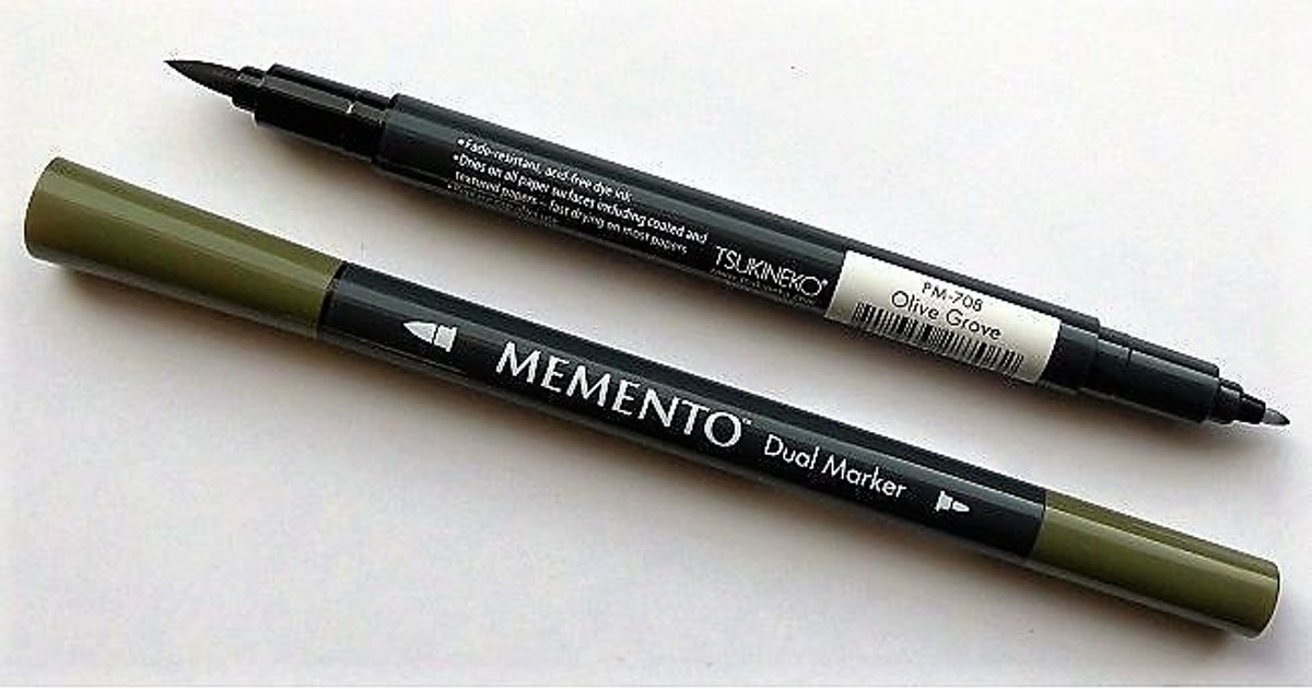 Memento dual marker Olive Grove olijf groen PM-708