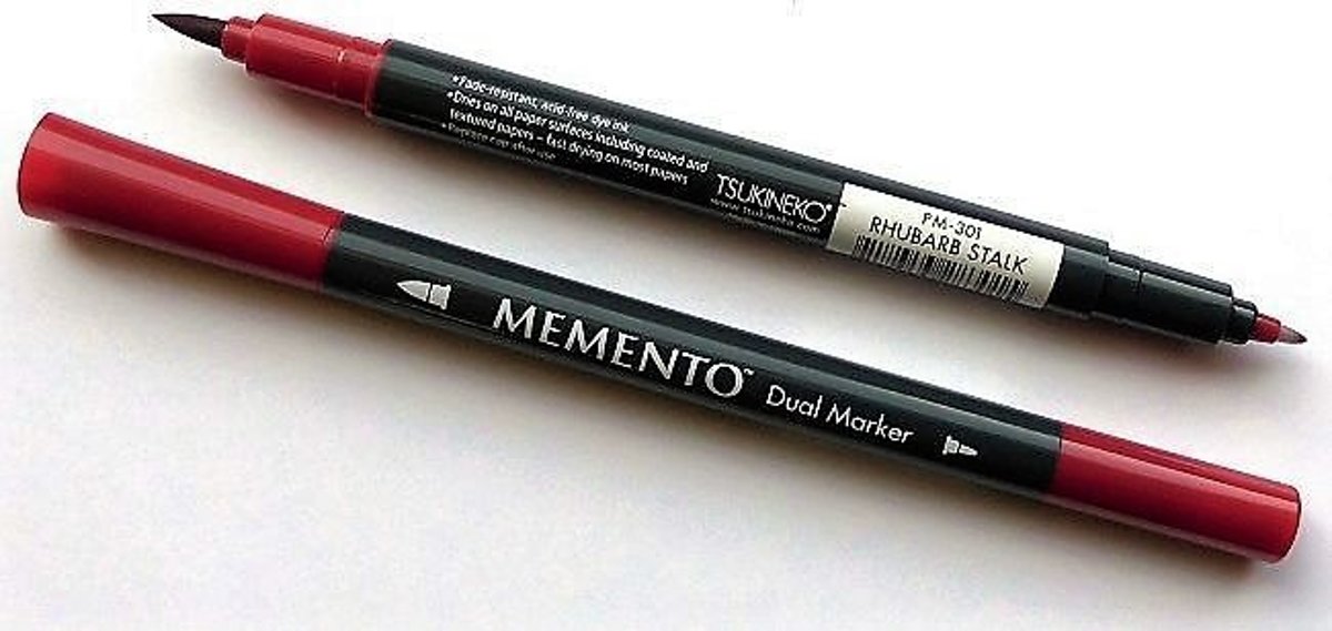Memento dual marker Rhubarb Stalk donkerrood PM-301