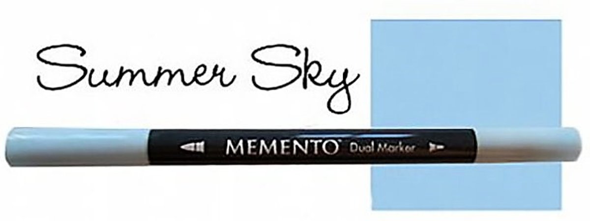 Memento dual marker Summer sky blue Summersky blauw PM-604