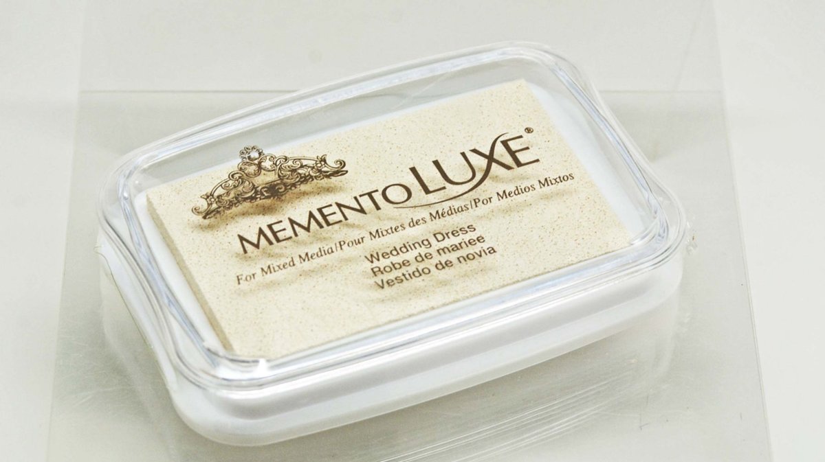 Memento luxe wedding dress inktkussen watervast permanente inkt ink white wit