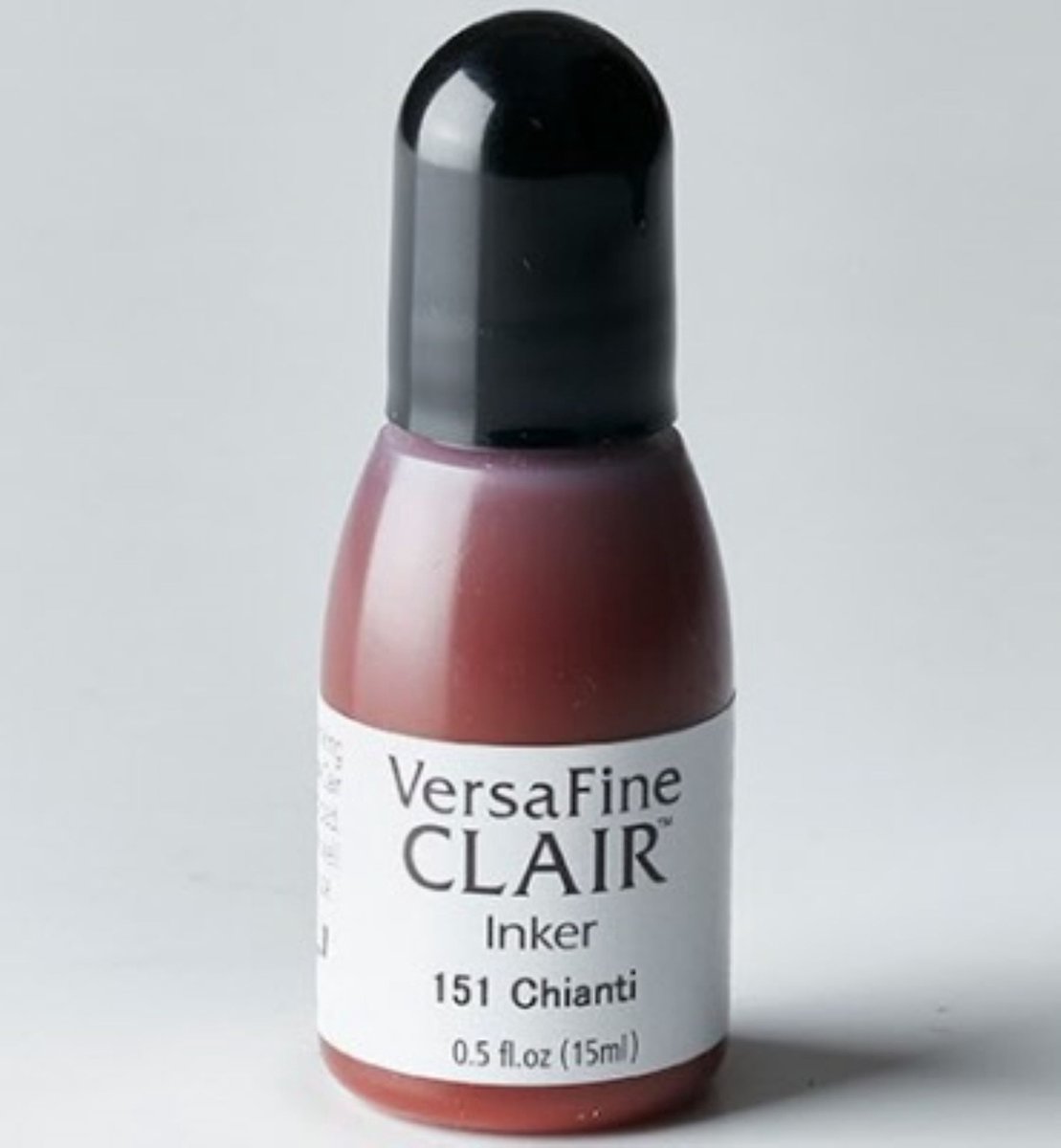 RF-000-151 - Versafine Clair - refill stempelinkt - navul flacon 15 ml - Chianti - navulling inkt wijn rood - permanent