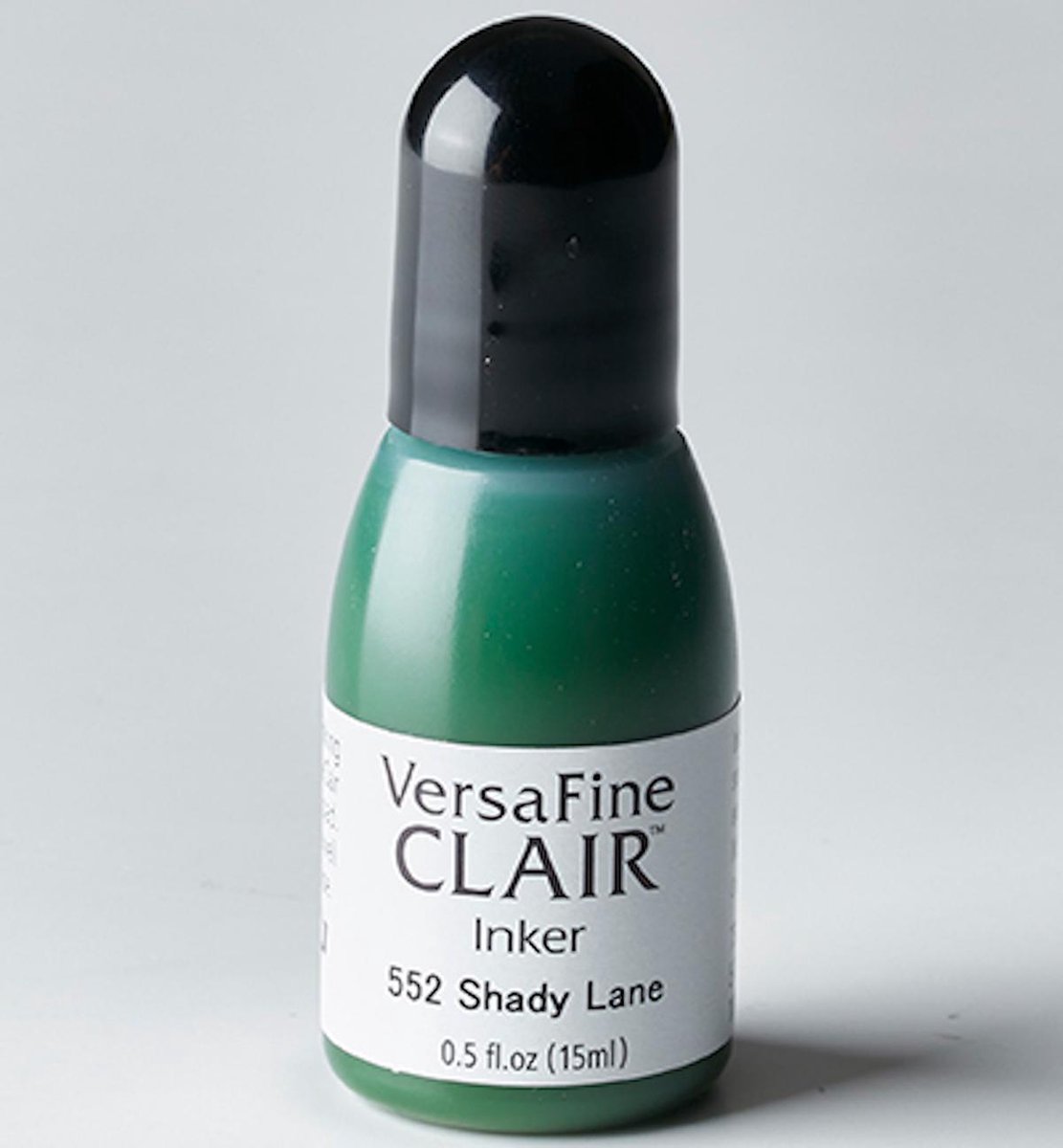 RF-000-552 - Versafine Clair - refill stempelinkt - navul flacon 15 ml - Shady lane - navulling inkt groen - permanent