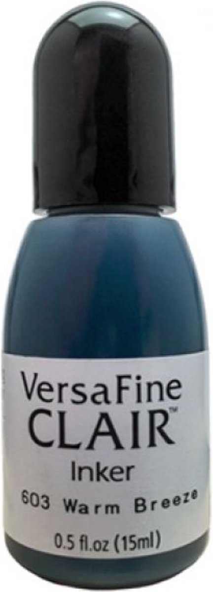 RF-000-603 - versafine clair Warm breeze - blauw - stempel inkt refill - 15 ml stempelinkt