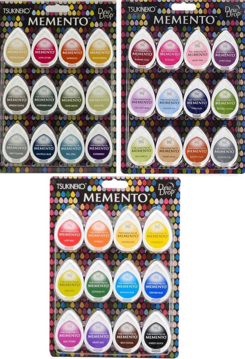 Super Pakket Memento dew drop  s - 36 Kleuren
