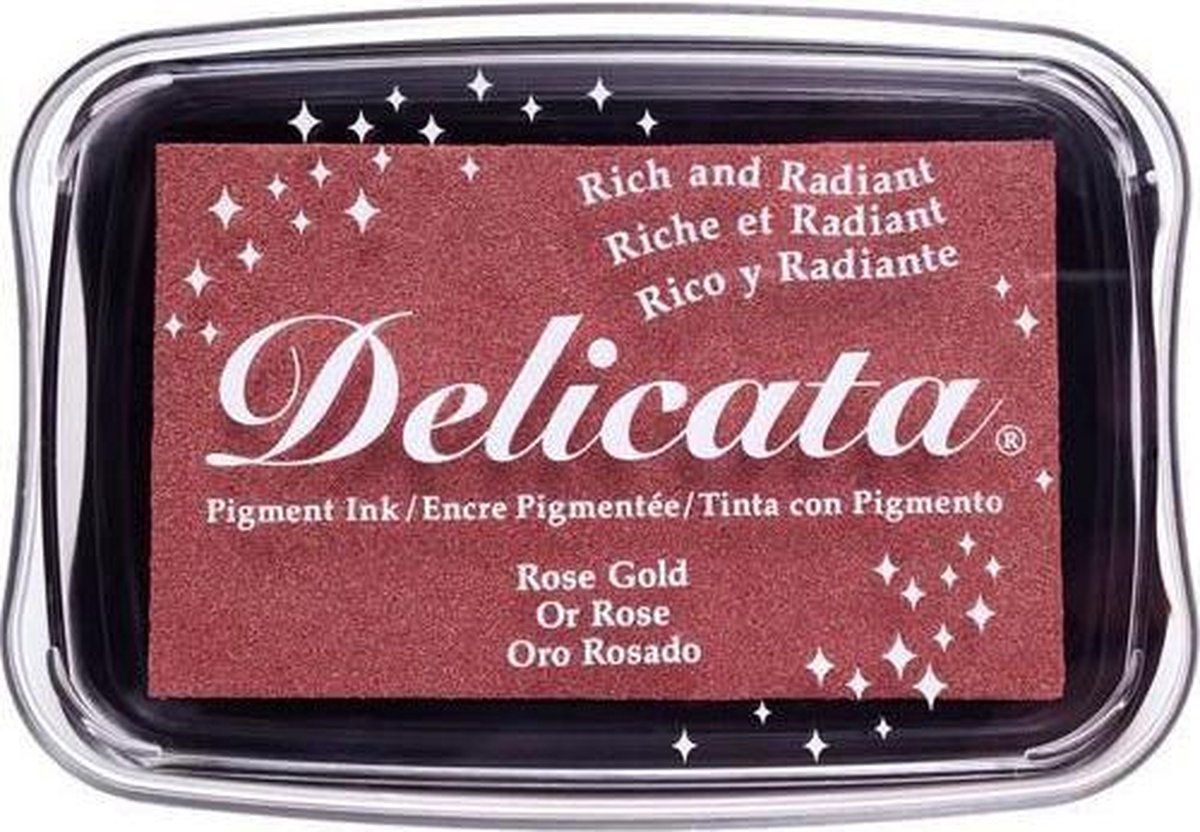   Delicata inkpad groot - rose gold