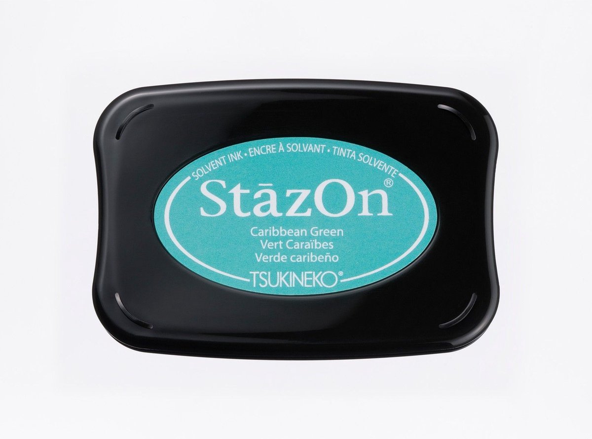 Tsukineko StazOn Stempelkussen Caribbean Green
