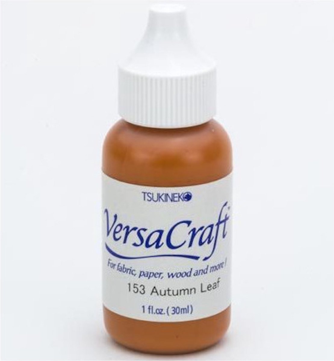   Versacraft 153 autumn brown refill - versa craft stempelinkt navul herfst bruin 30 ml. - permanente inkt voor stof, papier, hout en meer