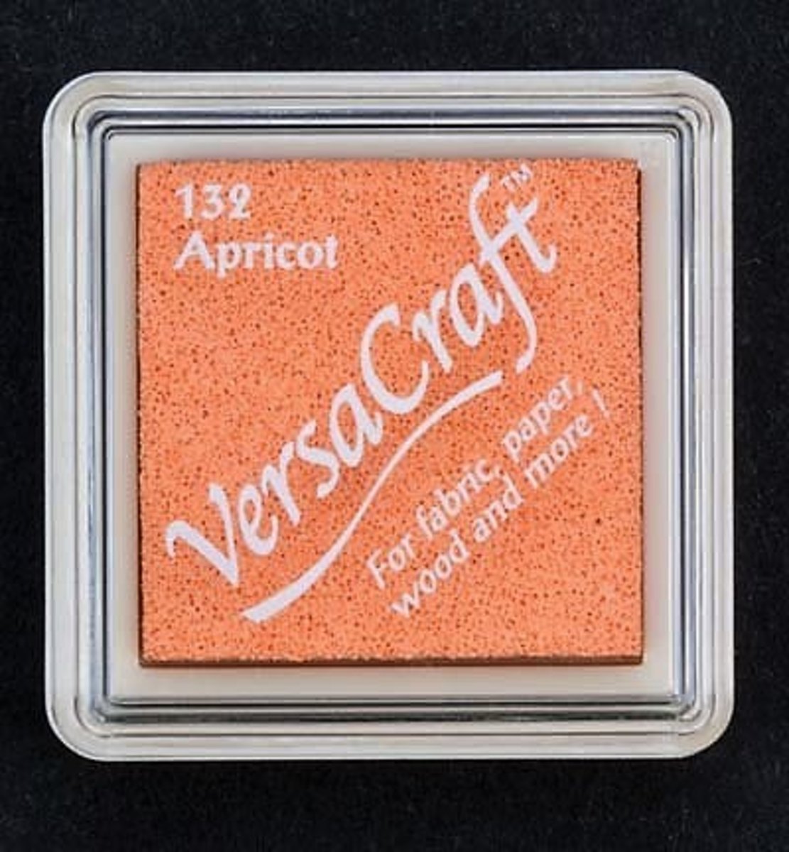 VKS-132 Versacraft inktkussen small oranje apricot abrikoos zalm inkt voor stof textiel papier