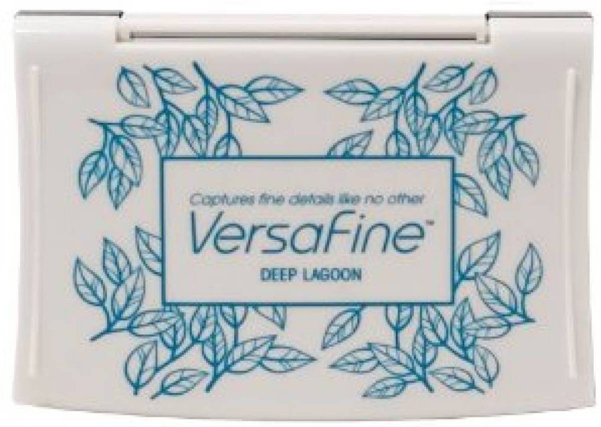 Versafine stempelinkt deep lagoon turquoise blauw stempelkussen